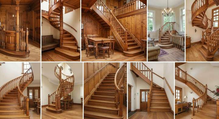 10. différents styles d'escaliers en bois 
