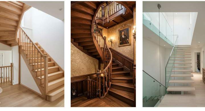 4. Escalier droit, tournant ou suspendu