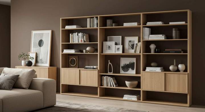 9. Bibliothèques en bois