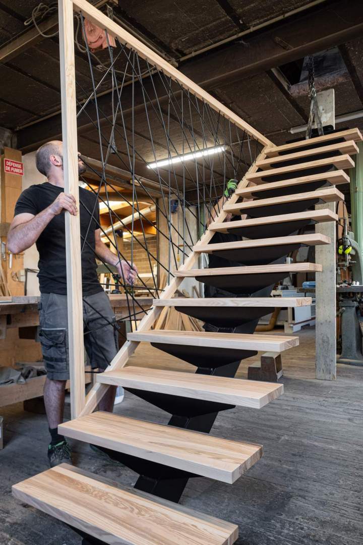 Fabrication d’escaliers Elvange